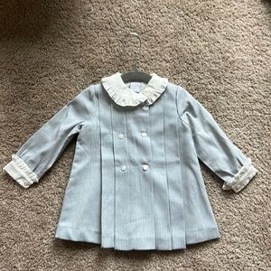 Light blue pleated dress from Pepa and Company London